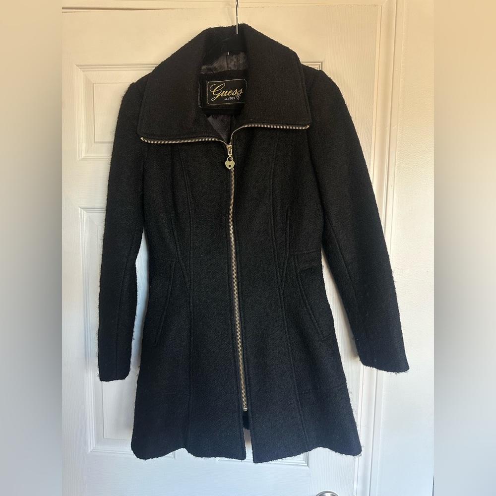 Black peacoat